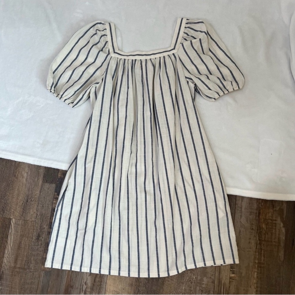 Faherty Phoenix Dress Striped Mini A-Line Puff Sleeve Square Neckline
Preppy Md - Picture 11 of 11
